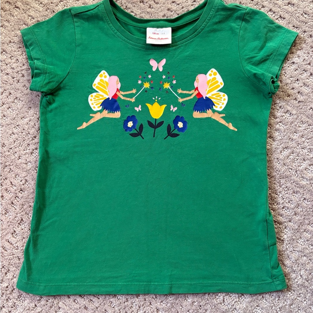 Hanna Andersson Green Fairy Graphic Tee